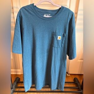 Carhartt Men's Teal Short Sleeve Pocket Tee